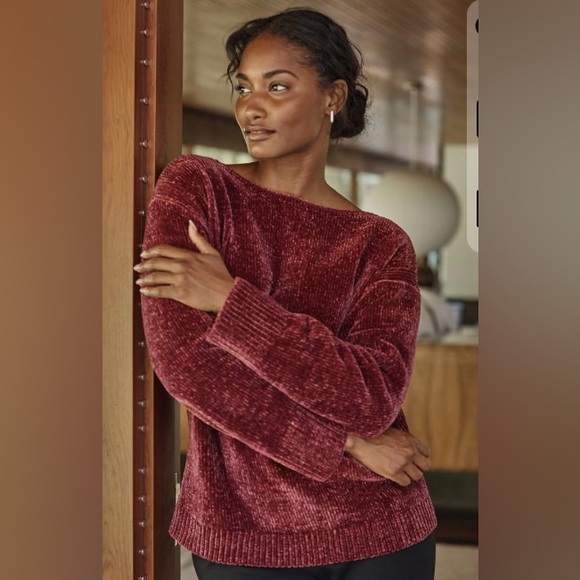 J. Jill Sweaters - J.jill Pure Jill Luxe-Chenille Pullover Sweater Pomegranate Sweater S NWT